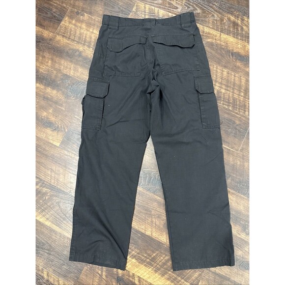 TRU-SPEC Mens 32x32 Black Tactical Cargo Pants Work Hiking Outdoors Military EUC - Picture 6 of 7